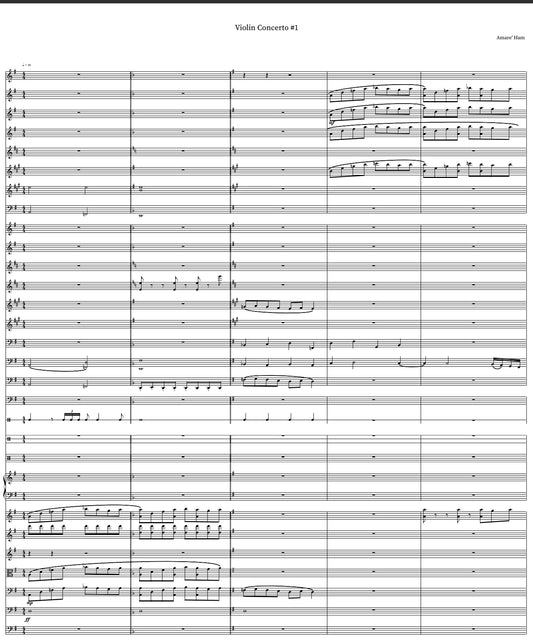 Violin Concerto No. 1 by Amare’ Gregg-Ham